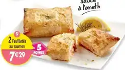 Maximo 2 Feuilletés au saumon offre