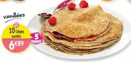 Maximo 10 Crepes sucrées offre