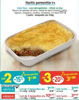 Maximo Hachis parmentier offre