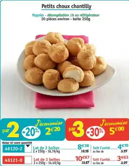 Maximo Petits choux chantilly offre
