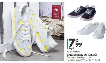 ALDI Chaussures en toile offre