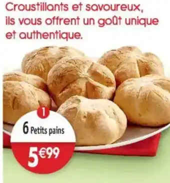 Maximo 6 Petits pains offre
