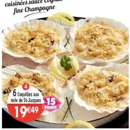 Maximo 6 Coquilles aux noix de St-Jacques offre