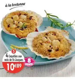Maximo 4 Coquilles aux noix de St-Jacques offre