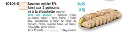 Maximo Saumon entier farci aux 2 poissons offre