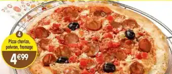 Maximo Pizza chorizo, poivron, fromage offre