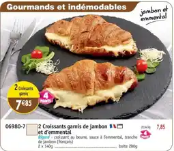 Maximo 2 Croissants gamis offre