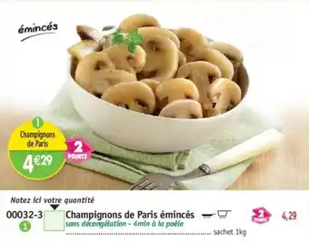 Maximo Champignons de Paris émincés offre