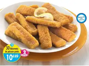 Maximo 30 Bâtonnets de poisson panes offre