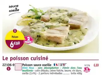 Maximo Poisson sauce oseille offre