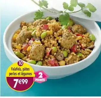 Maximo Falafels, pâtes perles et légumes offre