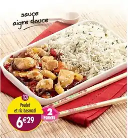 Maximo Poulet et riz basmati offre
