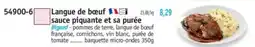 Maximo Langue de bœuf sauce piquante et sa purée offre