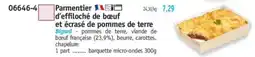 Maximo Parmentier d'effiloché de bœuf et écrasé de pommes de terre offre