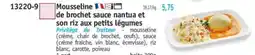 Maximo Mousseline de brochet sauce nantua et son riz aux petits légumes offre