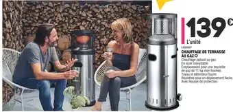 Chauffage de terrasse au gaz
