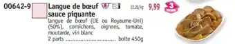 Maximo Langue de boeuf sauce piquante offre
