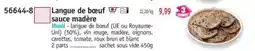 Maximo Langue de boeuf sauce madère offre