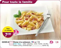 Maximo Penne à la carbonara offre