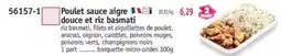 Maximo Poulet sauce aigre douce et riz basmati offre