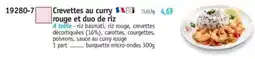 Maximo Crevettes au curry rouge et duo de riz offre