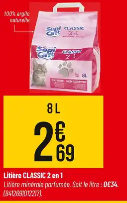 Bricorama Sepicat Litière CLASSIC 2 en 1 offre