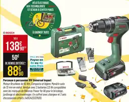 Bricorama Bosch Perceuse à percussion 18V Universal Impact offre