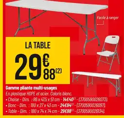 Bricorama Gamme pliante multi-usages offre