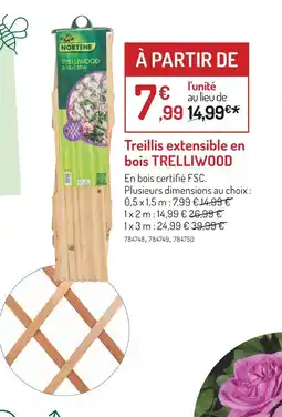 Botanic Nortene Treillis extensible en bois trelliwood offre