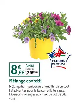 Botanic Fleurs de France Mélange confetti offre