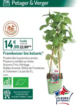 Botanic botanic Framboisier bio offre
