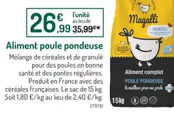 Botanic Magalli Aliment poule pondeuse offre