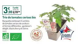Botanic Agriculture Biologique Trio de tomates cerises bio offre