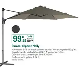 Botanic Molly Parasol déporté offre