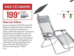 Botanic Relax Zen Edition offre