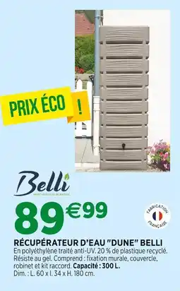 Jardineries du terroir BELLI Récupérateur d'eau Dune BELLI offre