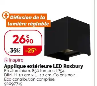 Weldom Inspire Applique extérieure led Roxbury offre