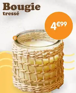 b&m Bougie pot tressé offre
