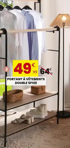 Stokomani 5FIVE Portant à vêtements double offre