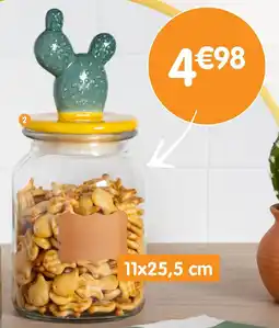 b&m Bocal en verre avec couvercle M offre