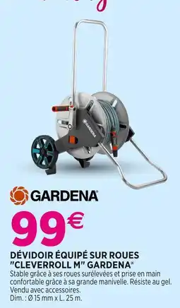 Delbard GARDENA DÉVIDOIR ÉQUIPÉ SUR ROUES CLEVERROLL M offre