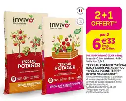 Delbard INVIVO nous on sĂšme TERREAU POTAGER SPĂCIAL BAC & CARRĂ POTAGER OU SPĂCIAL PLEINE TERRE offre
