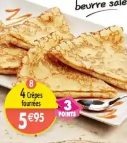 Maximo 4 Crêpes fourrées offre