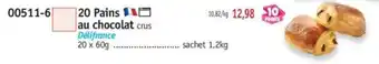 Maximo 20 Pains au chocolat crus offre