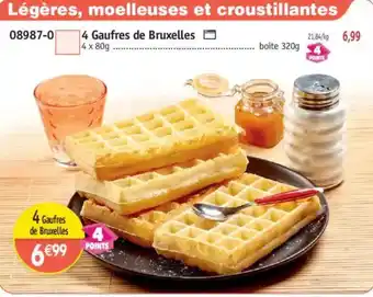 Maximo 4 Gaufres de Bruxelles offre