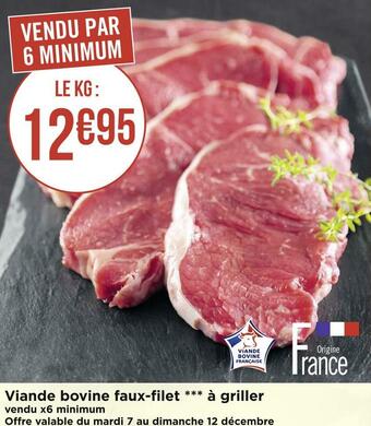 Géant Casino Viande bovine faux-filet à griller offre