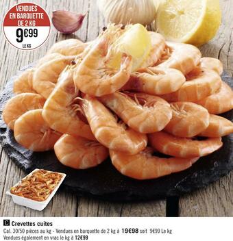 Géant Casino Crevettes cuites offre