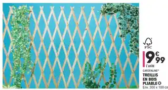 ALDI Treillis en bois pliable offre
