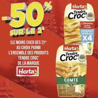 Géant Casino Herta bon plan sur l’ensemble des produits tendre croc’ de la marque herta offre