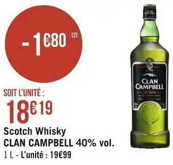 Clan campbell scotch whisky 40% vol.